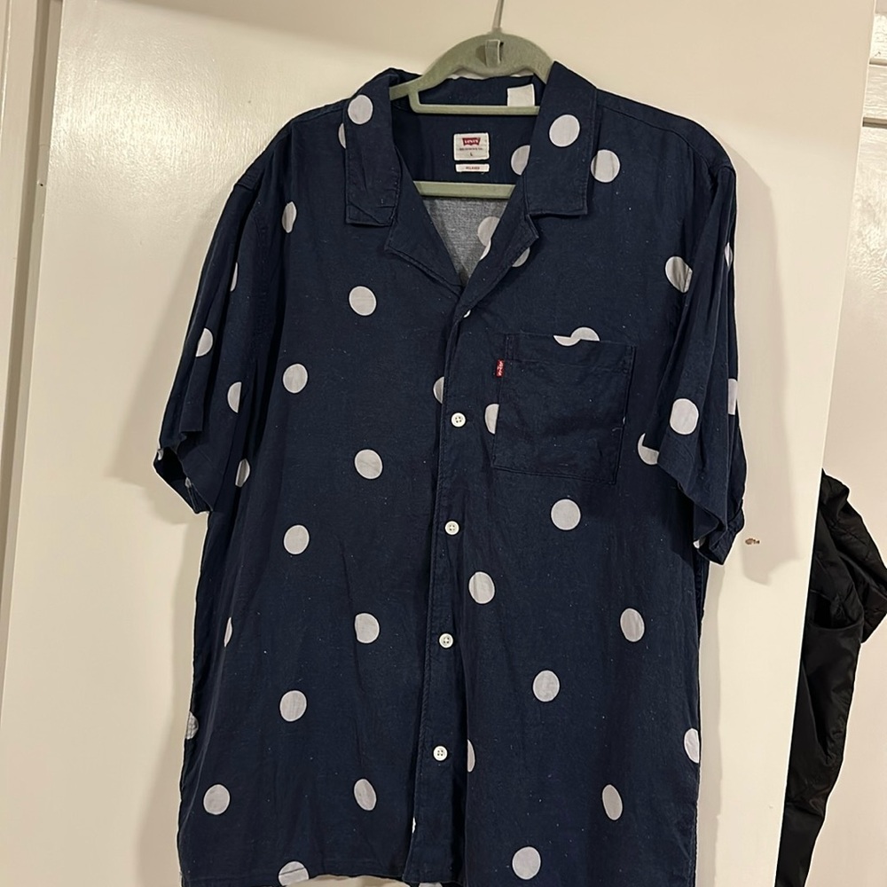 Levi’s polka dot button down